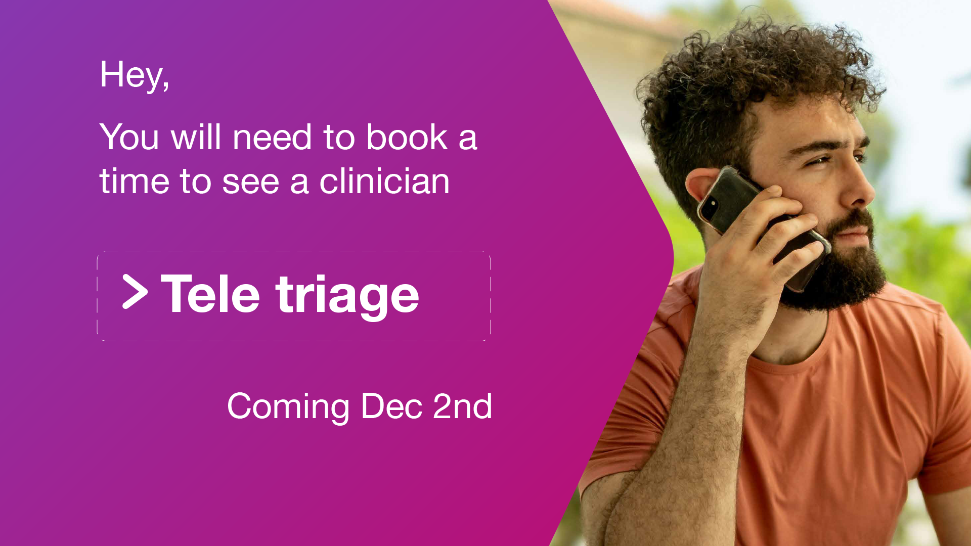 Tele triage coming soon